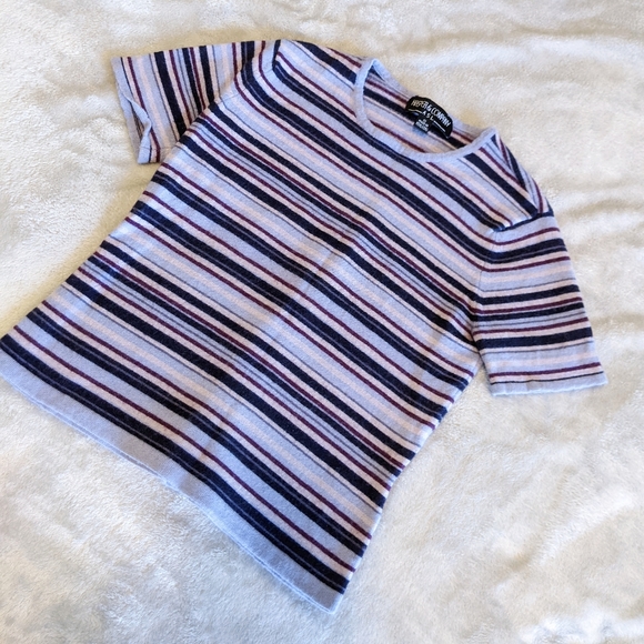 Kasper Tops - * DONATED * Vintage | 90s striped lambswool top